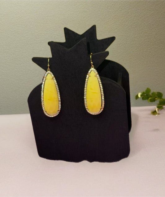 Yellow Drop Earrings