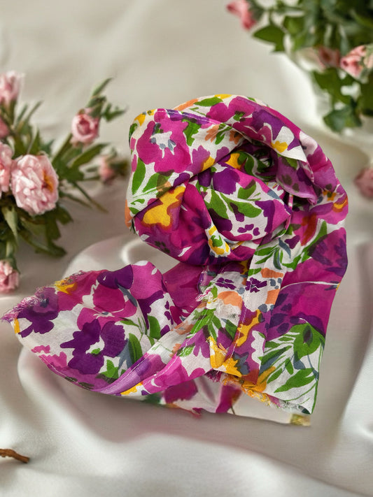 Flowers scarf
